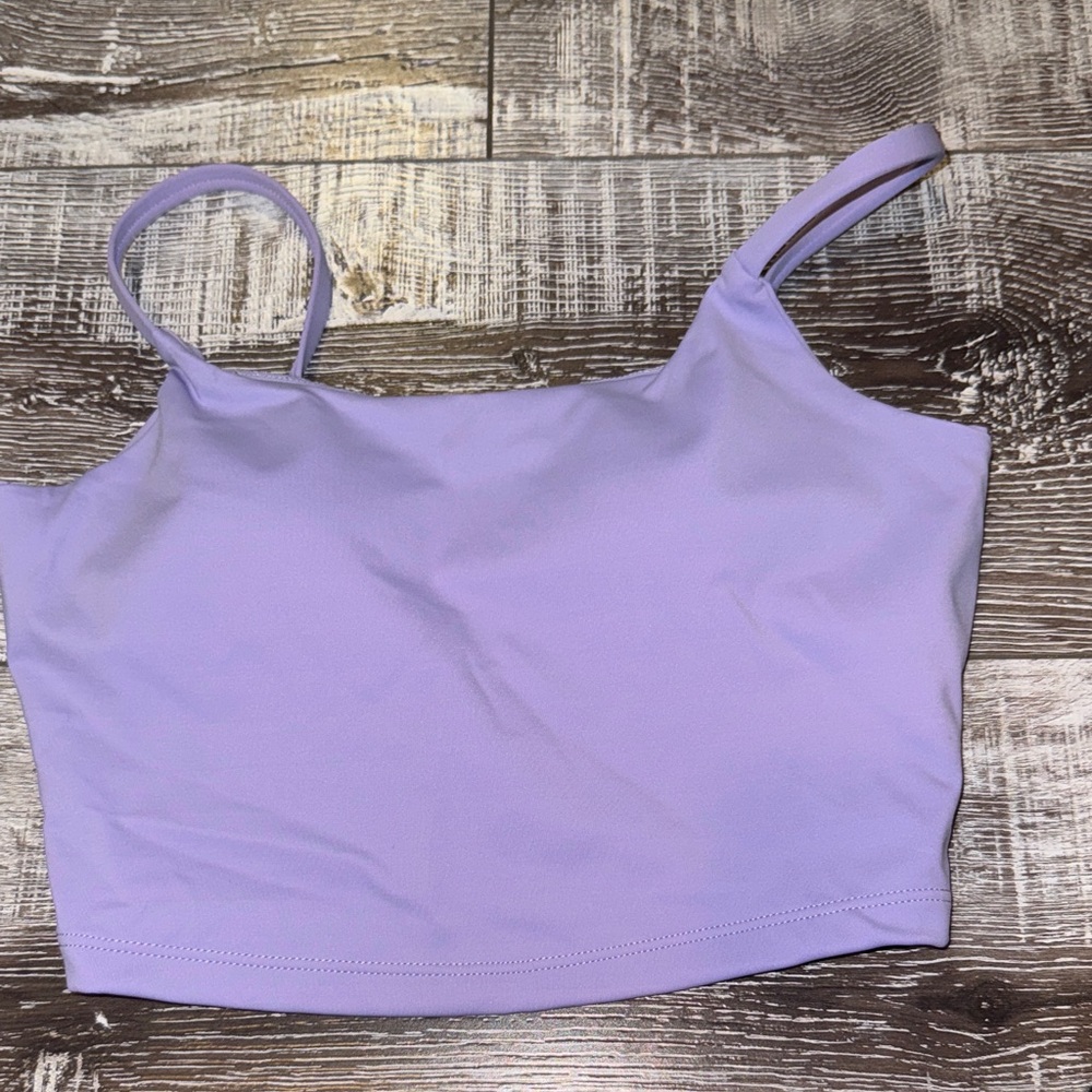 Lavender Cropped Tank Top